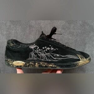 Baby Phat black & gold fairy sneakers shoes Sz 8.5